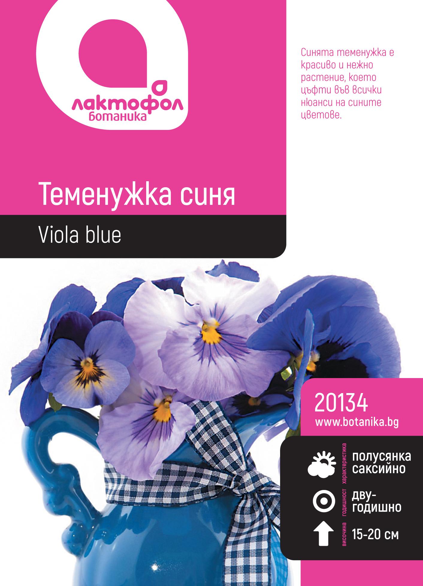 Теменужка синя